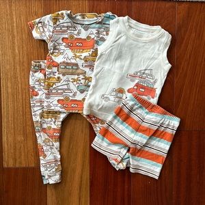 12 month summer pajama set